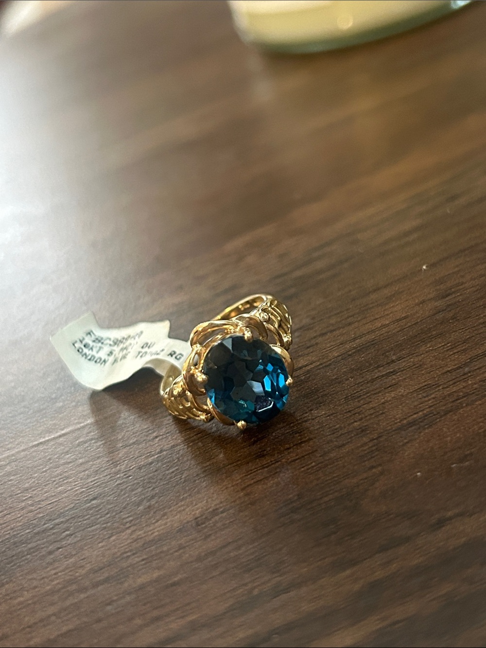 london blue topaz ring